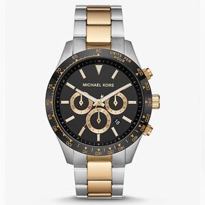 Michael Kors Layton Gold and Silver Chronograph Watch MK8784